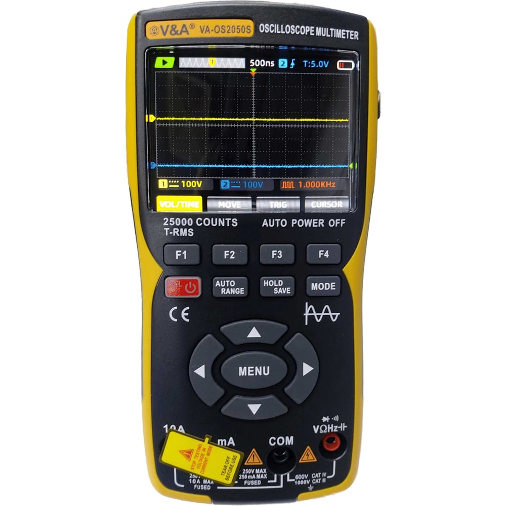 Изображение товара Осциллограф-мультиметр V&A VA-OS2050S цифровой 50 МГц с подсветкой
