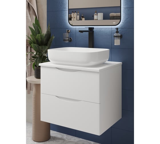 Изображение товара Тумба c раковиной подвесная BOND с белой столешницей T55605-S54500