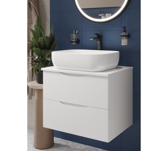 Изображение товара Тумба c раковиной подвесная BOND с белой столешницей T55605-S61500