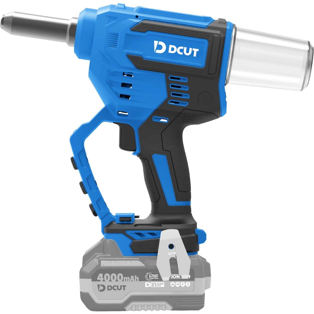 Изображение товара Аккумуляторный заклёпочник DCUT DCZ02821 профессиональный с усилием 20000Н