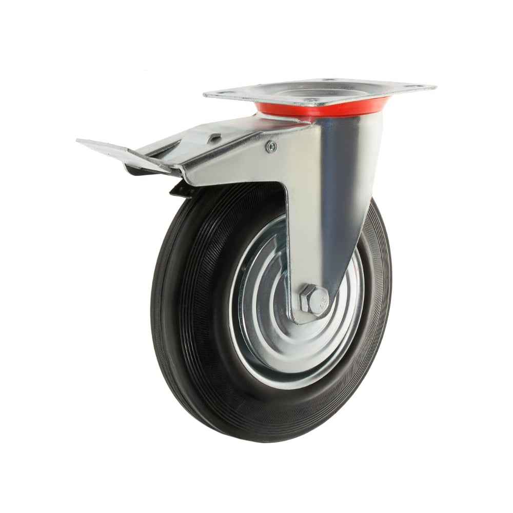 Изображение товара Промышленная поворотная колесная опора с тормозом SCb 80 200 мм