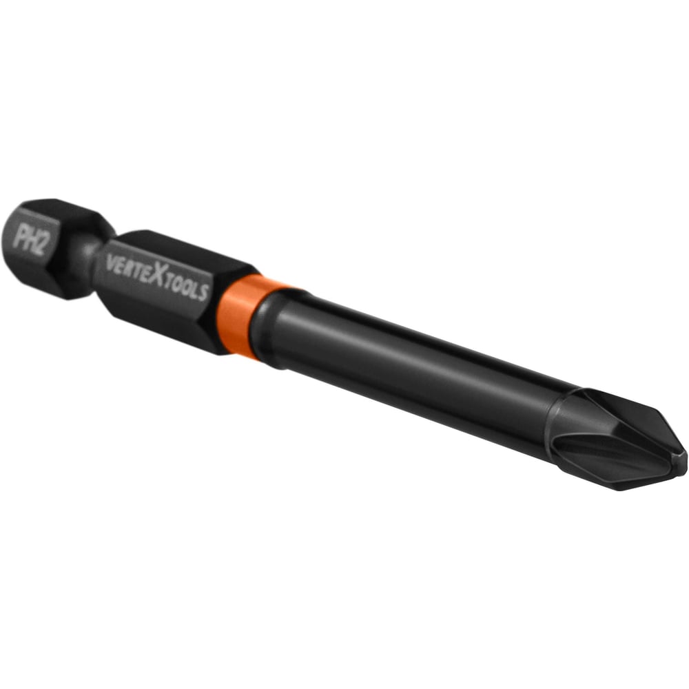 Изображение товара Набор бит Vertextools IMPACT PH2x70 10 шт магнитные из стали S2