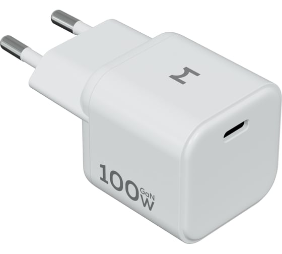 Изображение товара Компактное сетевое зарядное устройство MAGSSORY Nano Boost 100W GaN, с функцией быстрой зарядки, белый ACH007W