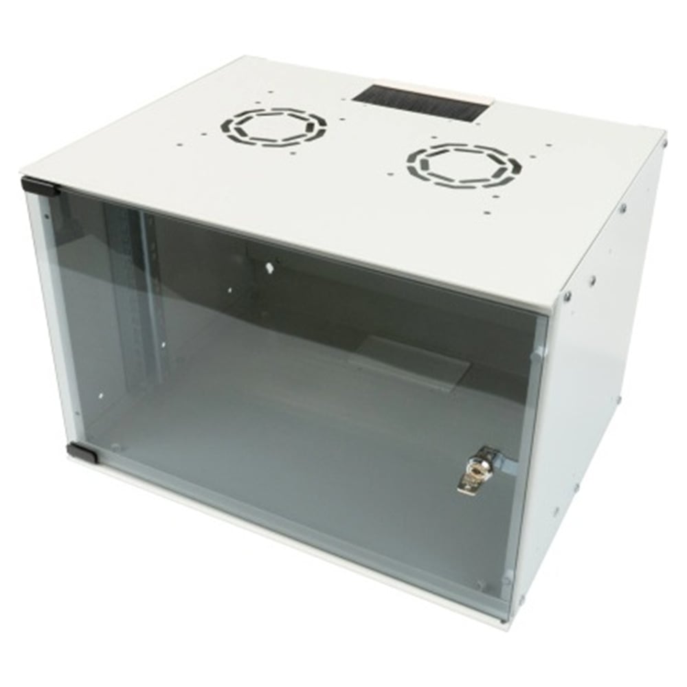 Изображение товара Шкаф настенный Filum 19 6U Soho с стеклянной дверью серый