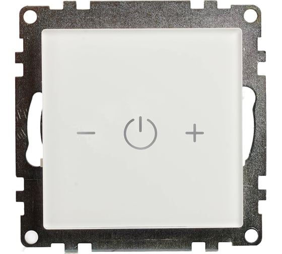 Изображение товара Выключатель диммирующий сенсорный STEKKER Катрин механизм, 250В, 150W, белый 50276
