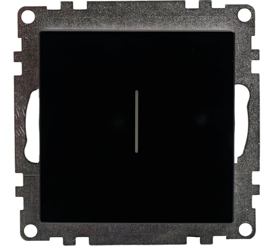 Изображение товара Выключатель 1-клавишный сенсорный STEKKER Катрин механизм, 250В, 2.5А, черный 50272