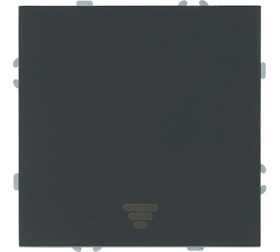 Изображение товара Выключатель 1-клавишный самовозвратный STEKKER Эмили механизм, 250В, 10А, RSW10-5112-05, черный уголь, soft touch 50326