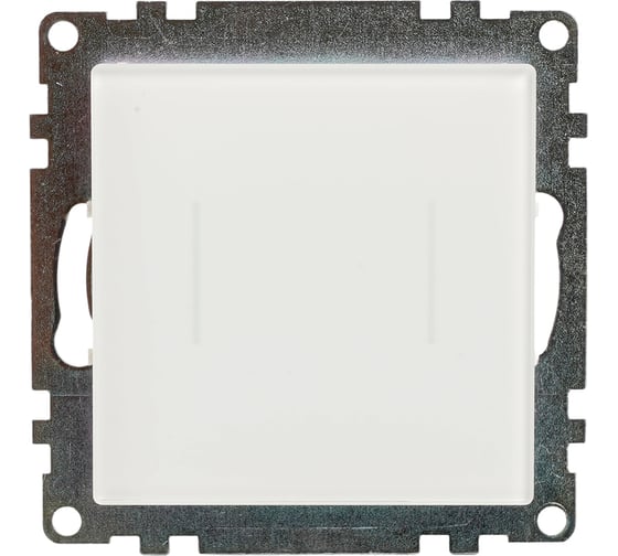 Изображение товара Выключатель 2-клавишный сенсорный STEKKER Катрин механизм, 250В, 5А, белый 50275