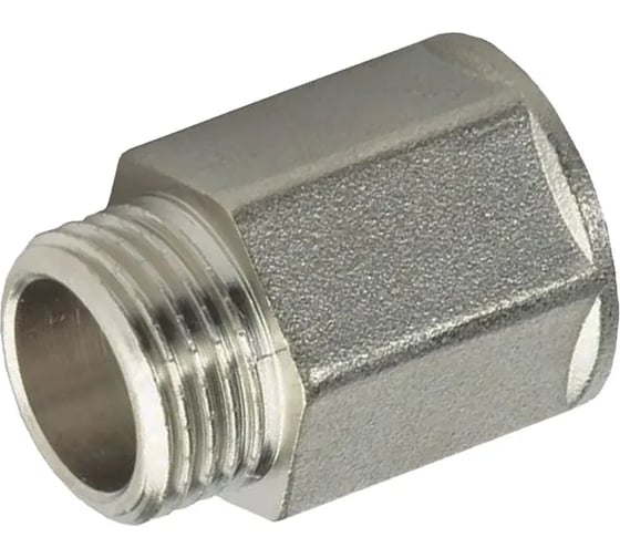 Изображение товара Удлинитель шестигранный ViEiR 2шт 1/2 х 25 мм наружная/внутренняя резьба, никелированная латунь SAN01-25