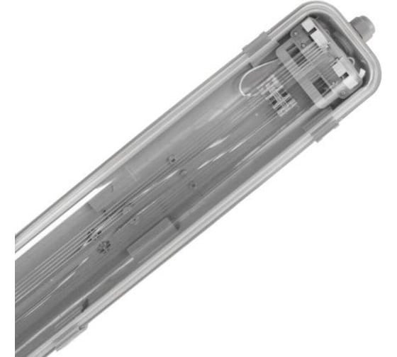 Изображение товара Светильник пылевлагозащищенный ЕТР для светодиодных ламп Т8 G13 LW 2x20W IP65 без монтажной пластины 36047