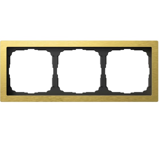 Изображение товара Рамка Systeme ElectricARTGALLERY PURE 3-постовая, металл, золото GAL312403