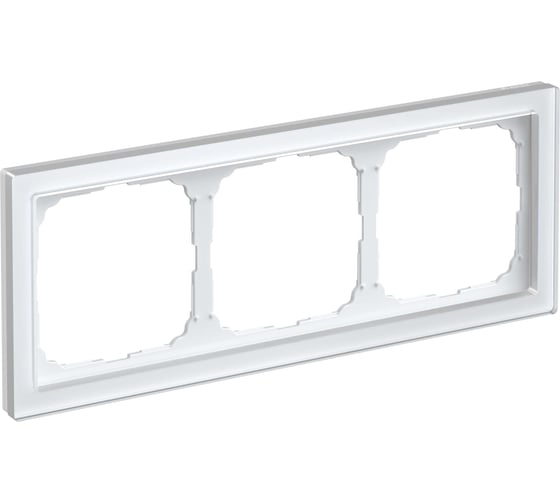 Изображение товара Рамка Systeme ElectricARTGALLERY PURE 3-постовая, органическое стекло, белый GAL320103