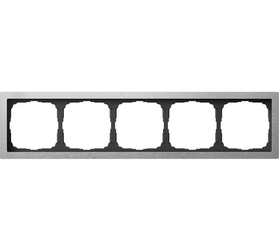 Изображение товара Рамка Systeme ElectricARTGALLERY PURE 5-постовая, металл, алюминий GAL312105