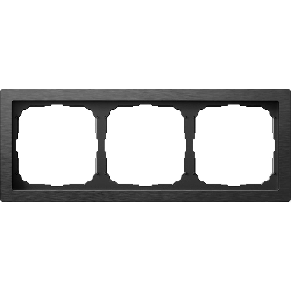 Изображение товара Рамка Systeme ElectricARTGALLERY PURE 3-постовая оникс