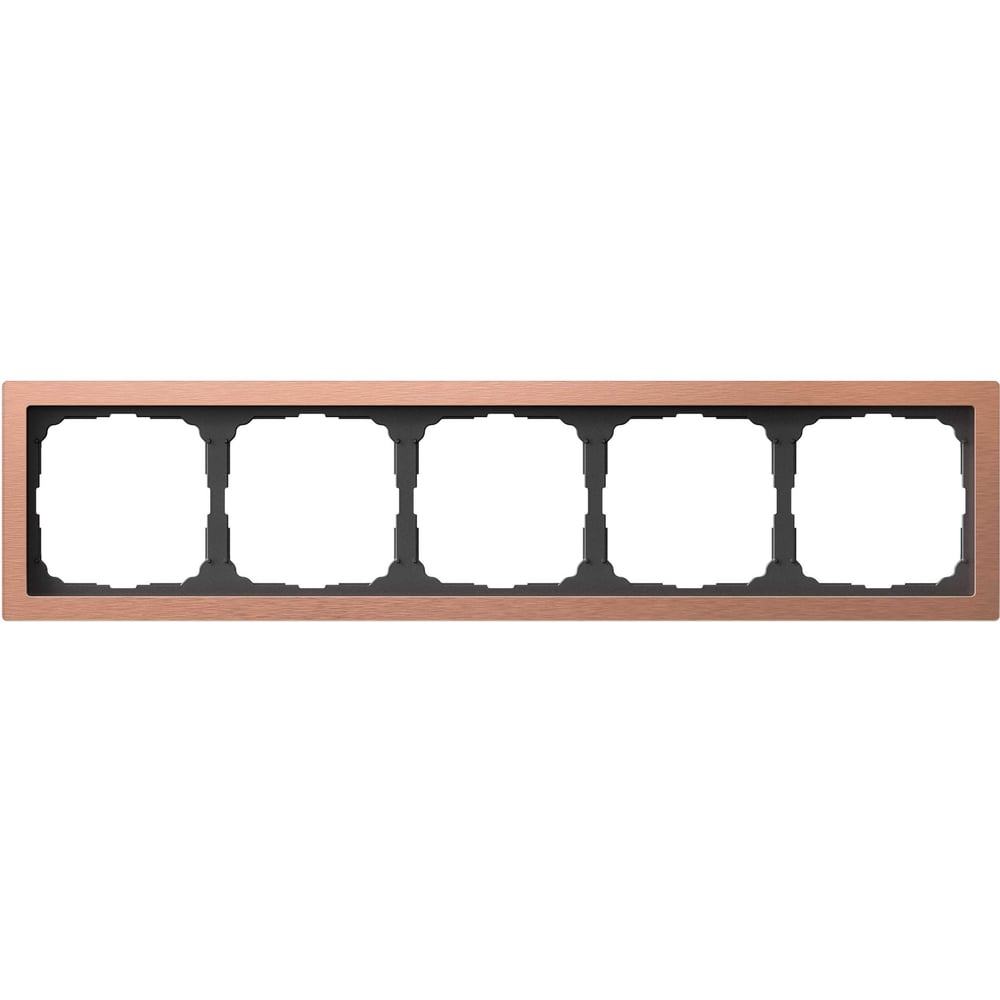 Изображение товара Рамка Systeme Electric ARTGALLERY PURE 5-постовая металл медь IP20