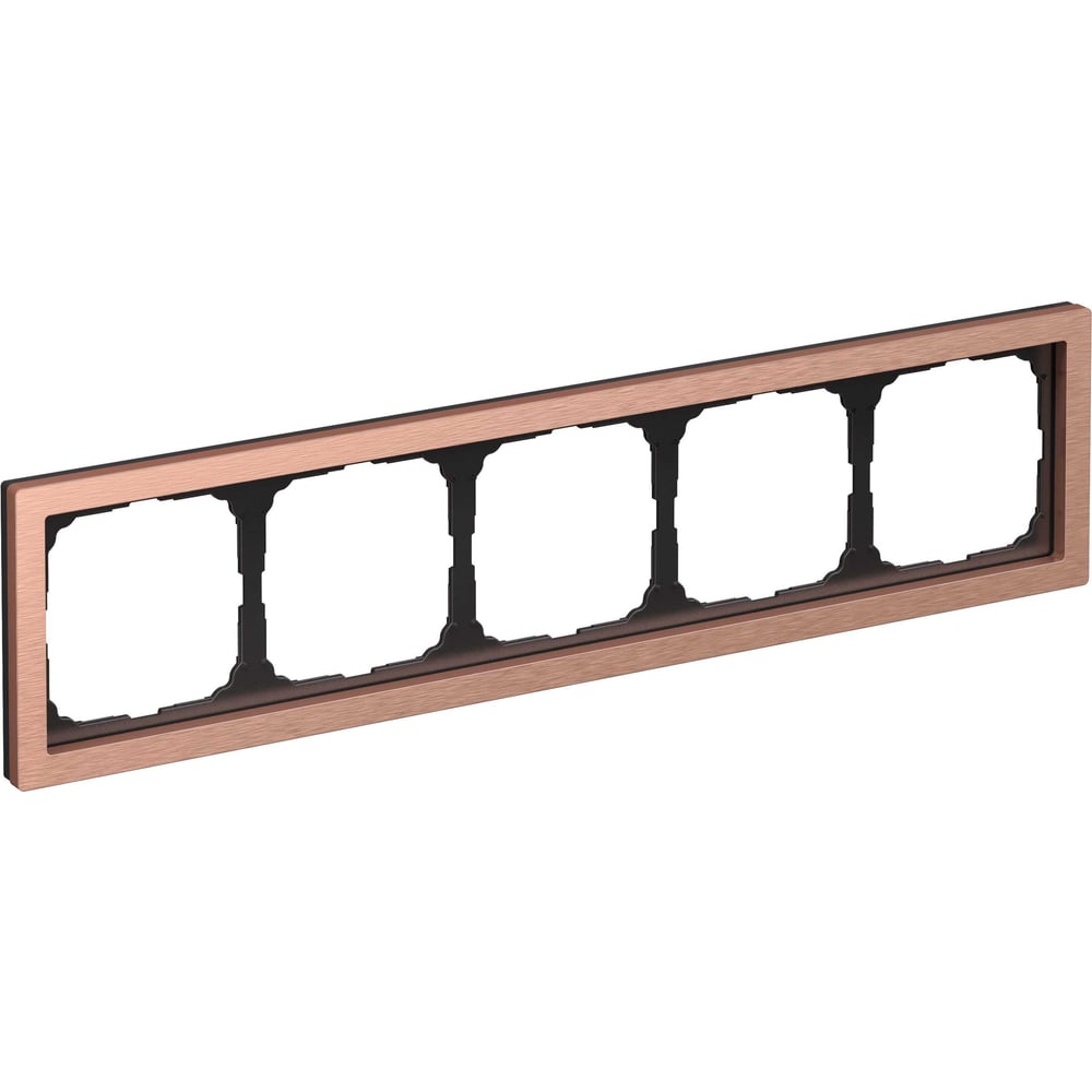 Изображение товара Рамка Systeme Electric ARTGALLERY PURE 5-постовая металл медь IP20