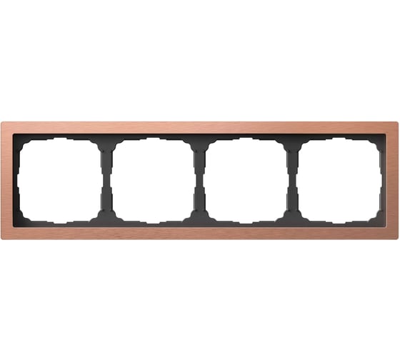 Изображение товара Рамка Systeme ElectricARTGALLERY PURE 4-постовая, металл, медь GAL312504