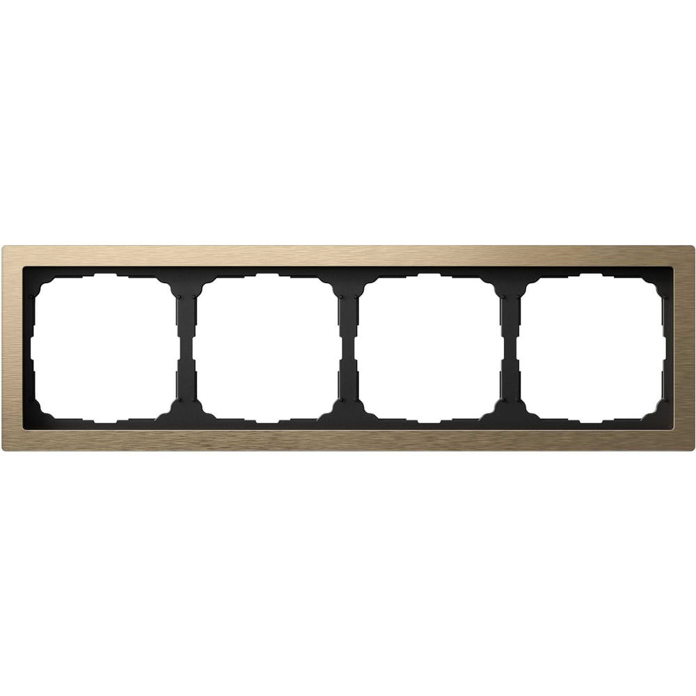 Изображение товара Рамка Systeme ElectricARTGALLERY PURE 4-постовая латунная