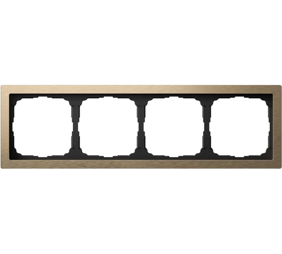 Изображение товара Рамка Systeme ElectricARTGALLERY PURE 4-постовая, металл, латунь GAL312204