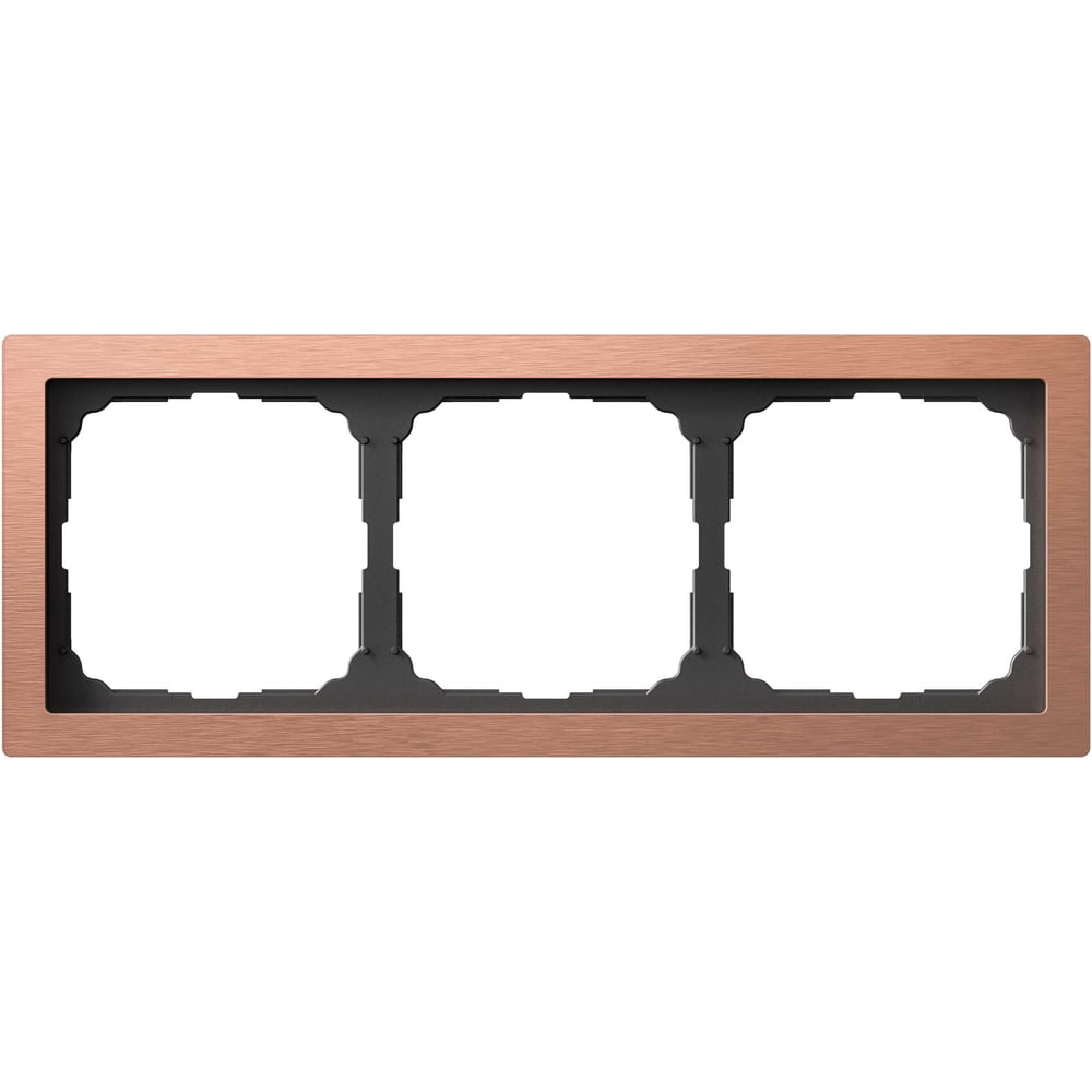 Изображение товара Рамка Systeme ElectricARTGALLERY PURE 3-постовая, металл, медь GAL312503