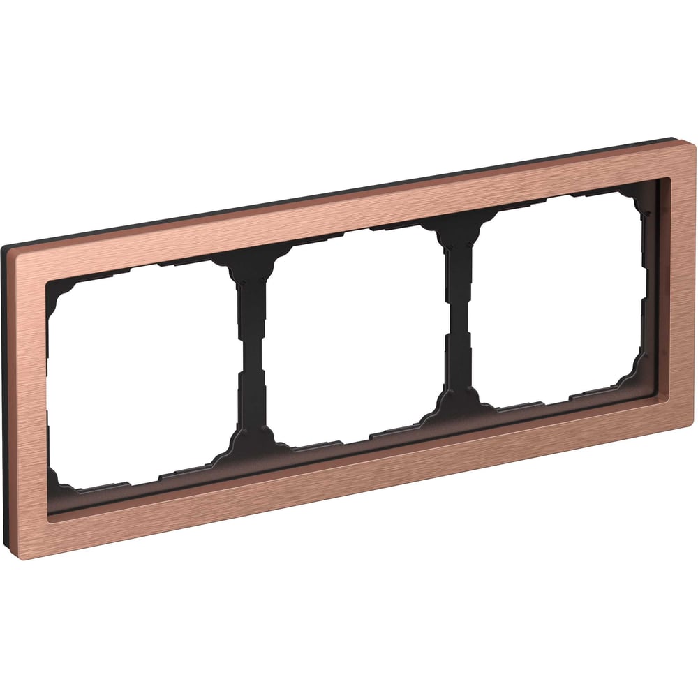 Изображение товара Рамка Systeme ElectricARTGALLERY PURE 3-постовая, металл, медь GAL312503