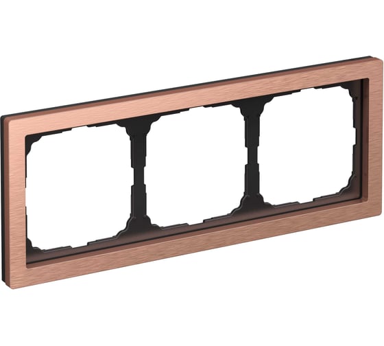 Изображение товара Рамка Systeme ElectricARTGALLERY PURE 3-постовая, металл, медь GAL312503