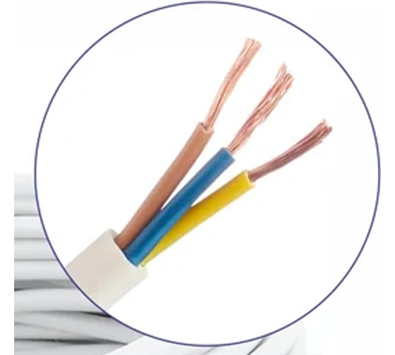 Изображение товара Электропровод MW 100м ПВС (ГОСТ) 3х1,5