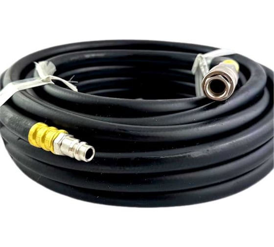 Изображение товара Шланг черный ZIPLAB 8 мм х 14 мм х 10 м, БРС "мама/папа" на концах, 20 бар 40220