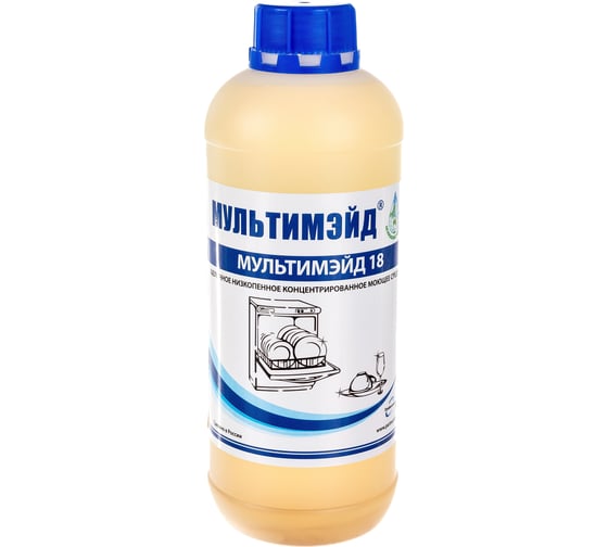 Изображение товара Концентрированное средство Мультимэйд 18 для автоматических посудомоечных машин, 1 л 4607002303946