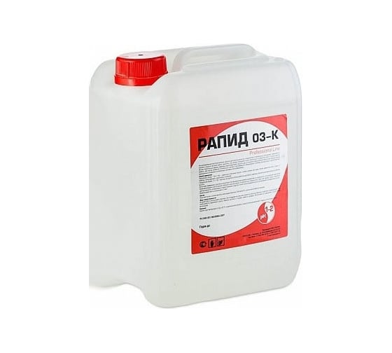 Изображение товара Чистящее средство от ржавчины, известкового налета, следов после ремонта, Рапид 03-К 5 л 4607002304684