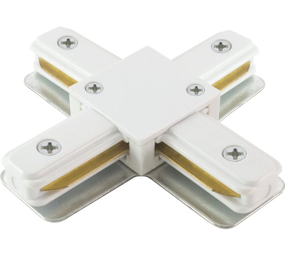 Изображение товара Х-образный коннектор для шинопровода TDM ELECTRIC TLC-01-WH-X, белый, SQ0369-0327