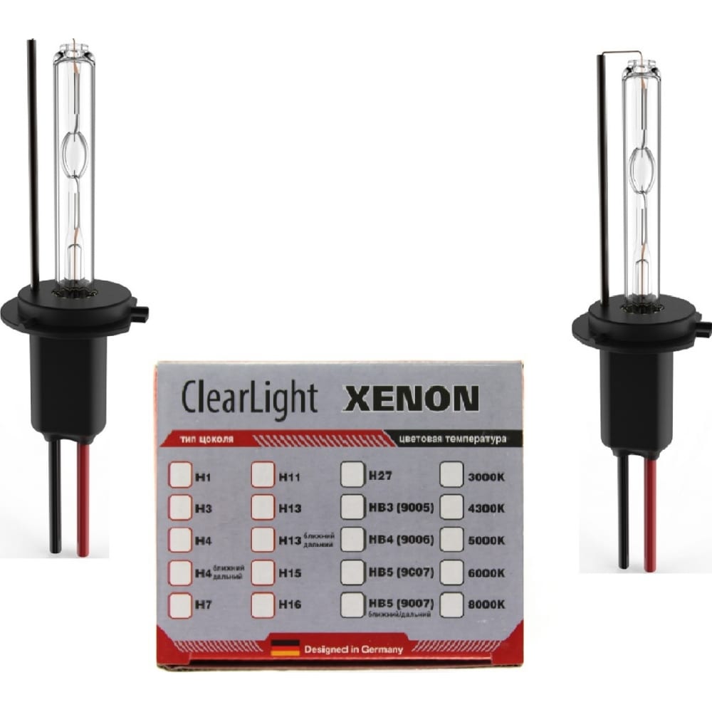 Комплект ксеноновых ламп Clearlight комплект ламп clearlight hb4 12v 55w xenonvision 2 шт ml9006xv