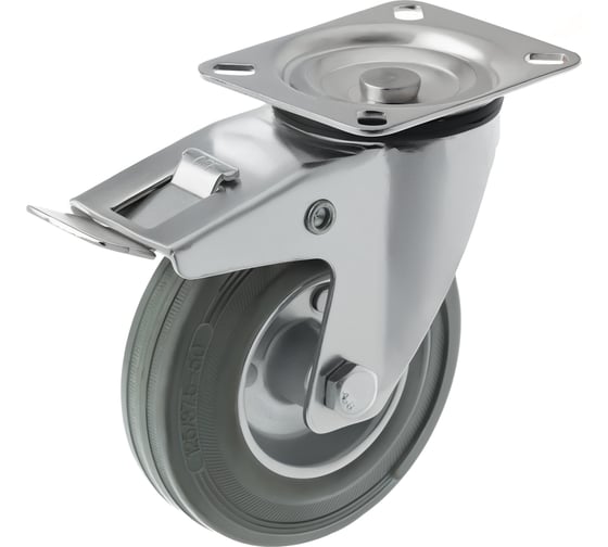 Изображение товара Промышленное колесо с поворотной площадкой и тормозом SCb 55 F (125 мм; 100 кг) А5 1000032