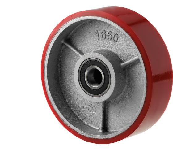 Изображение товара Колесо полиуретановое без крепления P50+1 160x50 мм для гидравлических тележек А5 1001103