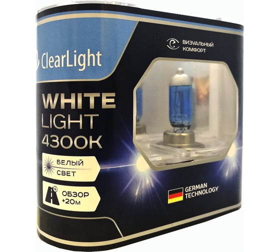 Изображение товара Лампа Clearlight HB5 12V-65/55W WhiteLight, 1 шт. ML9007WL