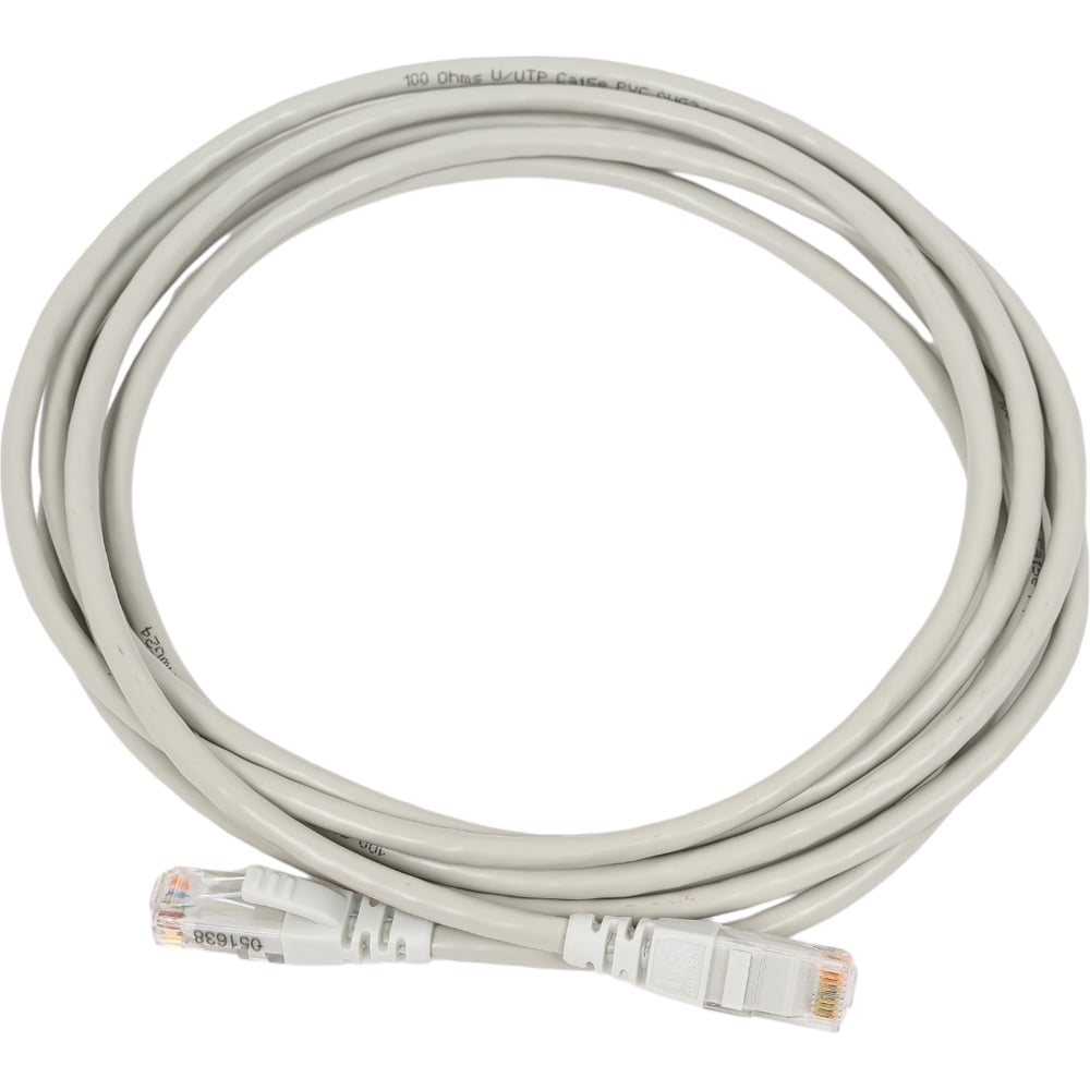 Изображение товара Коммутационный шнур RJ45 Legrand категория 5е - U/UTP - PVC - неэкранированный - 3 м 051638