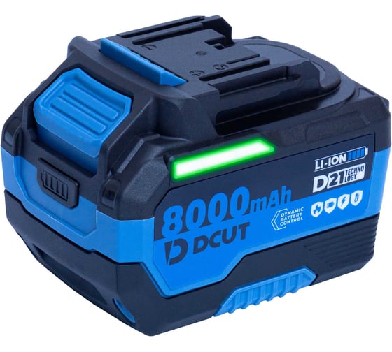 Изображение товара Аккумулятор DCUT DABA0821, D21, 8Ач, огнестойкий корпус, контроль ячеек, защит: разряд, КЗ, перегрев, коробка DABA0821-SP2