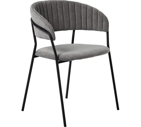 Изображение товара Стул BRADEX Turin серый вельвет с чёрными ножками FR 0556