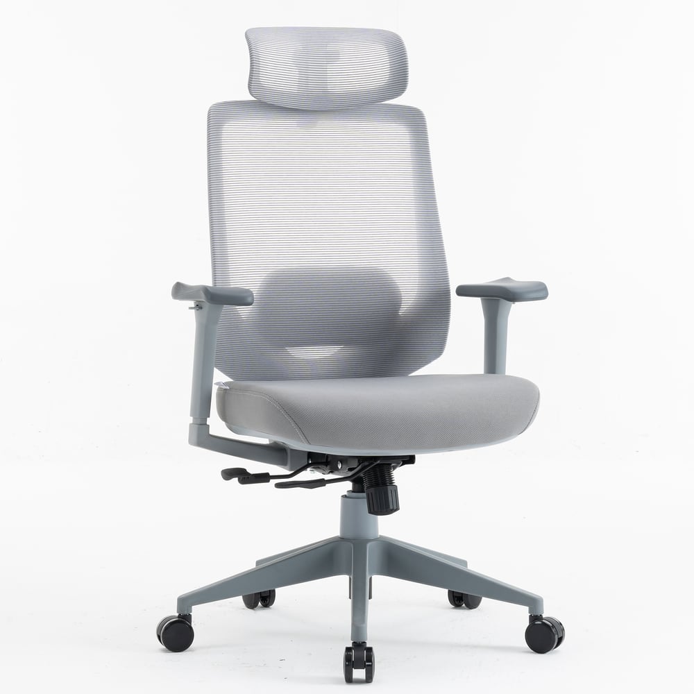 Изображение товара Комфортабельное компьютерное кресло EVOLUTION HybridFlex Grey для длительных рабочих сессий