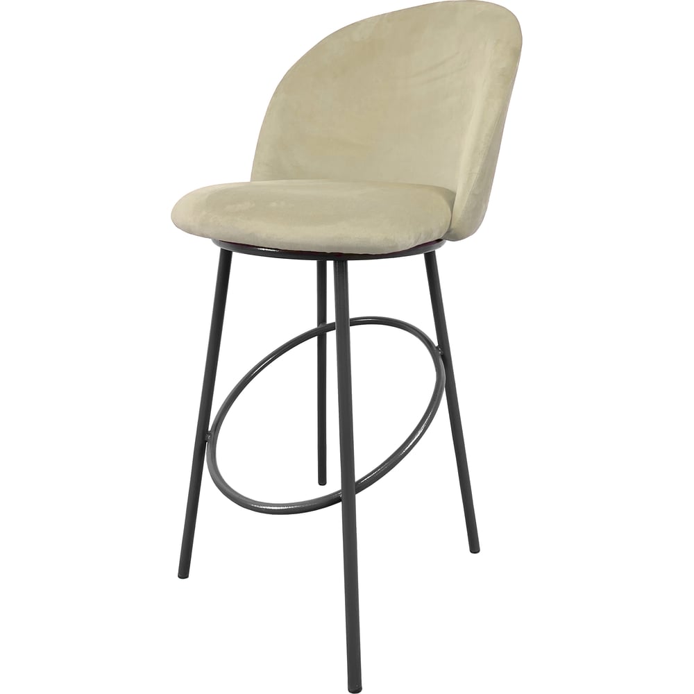 Изображение товара Стул полубарный M-GROUP, бежевый, серые ножки, модель 13155203