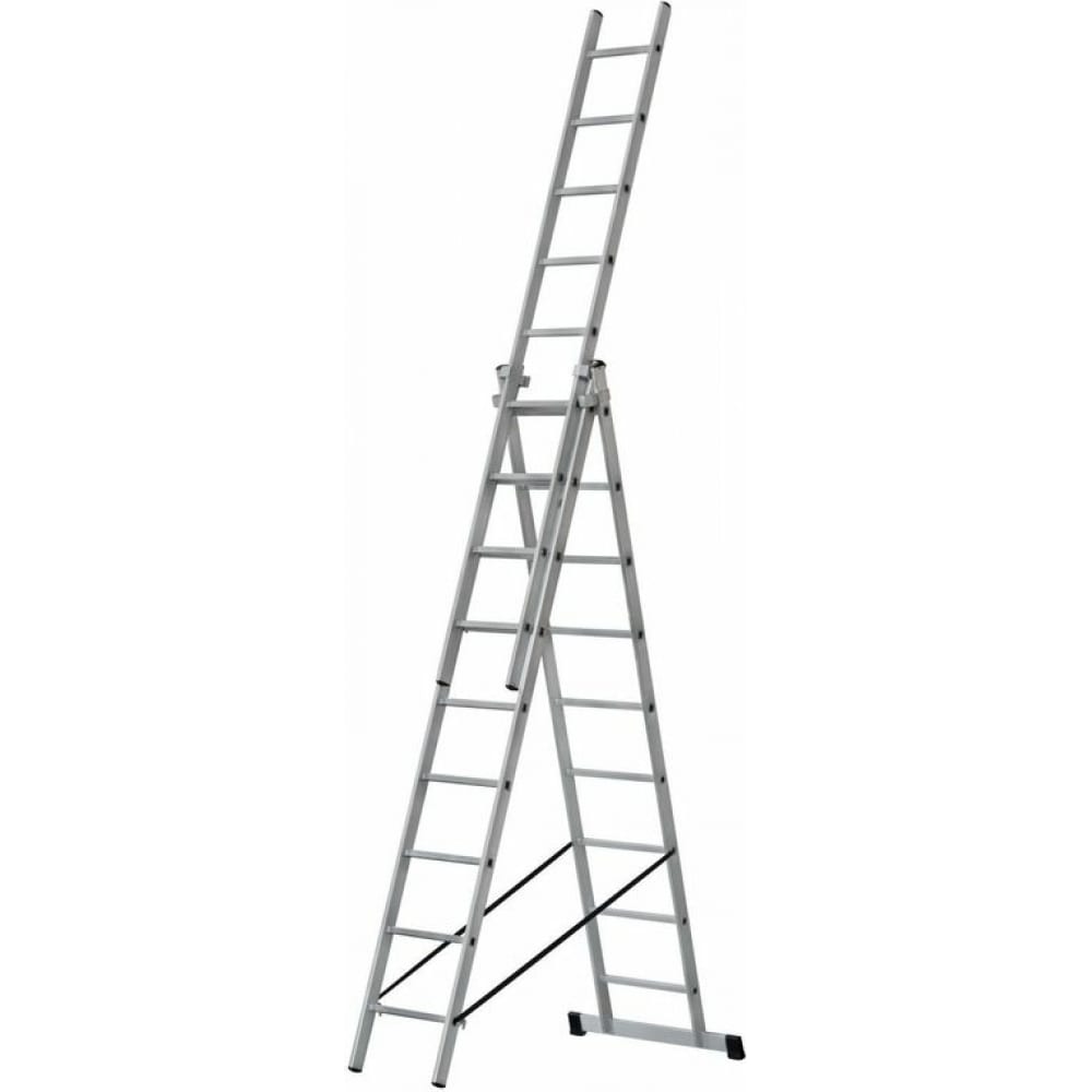 Универсальная трехсекционная лестница STAIRS трехсекционная универсальная лестница tribilo 3х9