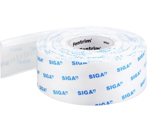 Изображение товара Пароизоляционная лента для проклейки монтажного проема при установке окон Siga Fentrim IS 20 100 мм внутри помещения (без перфорации) 9611-158525