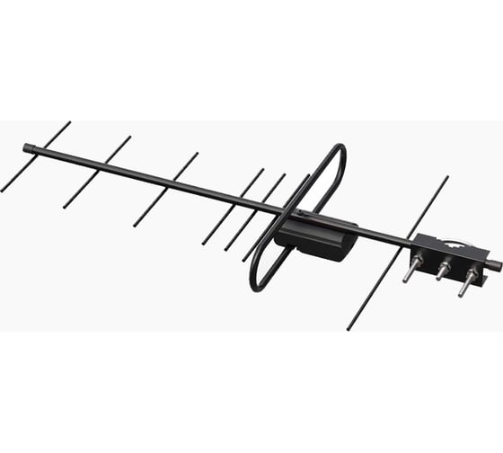 Изображение товара Антенна Locus Эфир-08AF TURBO для цифрового ТВ (DVB-T/DVB-T2) уличная, активная, с балансным усилителем, стальная. 109300058