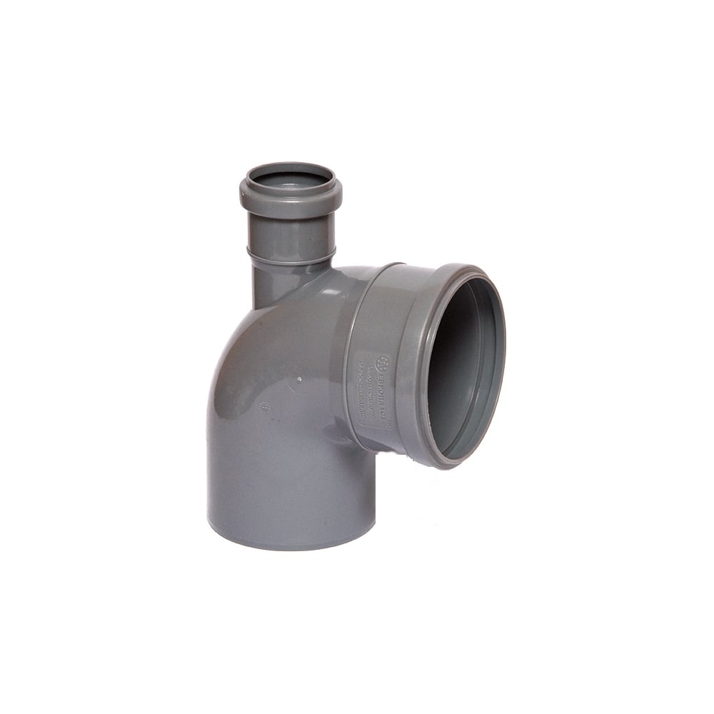 Изображение товара Отвод ПВХ ViEiR Ф110x50x90 для внутренней канализации 90 градусов