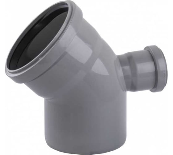 Изображение товара Отвод ПВХ ViEiR Ф110x45, с выходом, Ф50 левый, для бокового подключения ARN2253
