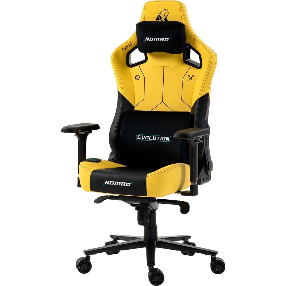 Изображение товара Кресло геймерское EVOLUTION NOMAD PRO Cyberpunk Bloodhound черное/желтое