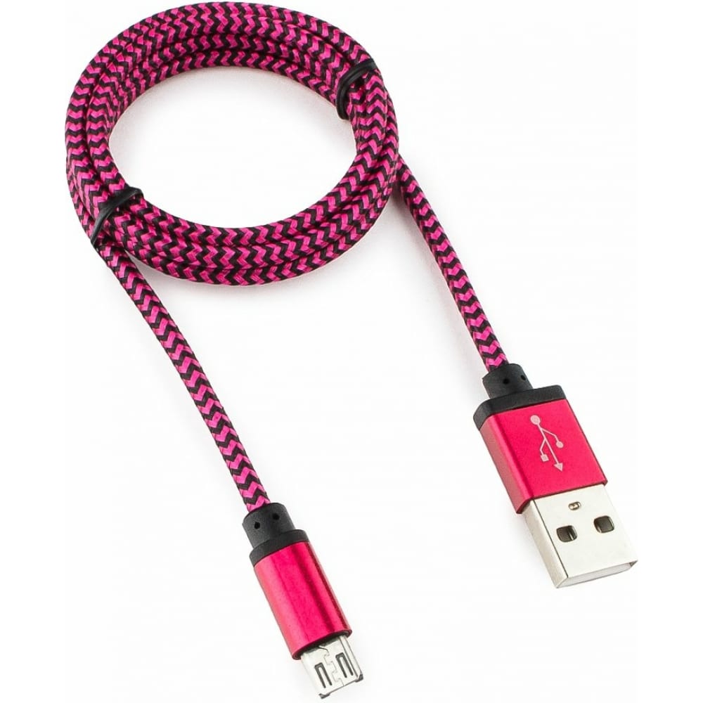 Кабель Cablexpert кабель luazon micro usb usb нейлон 1 а 1 м бело фиолетовый