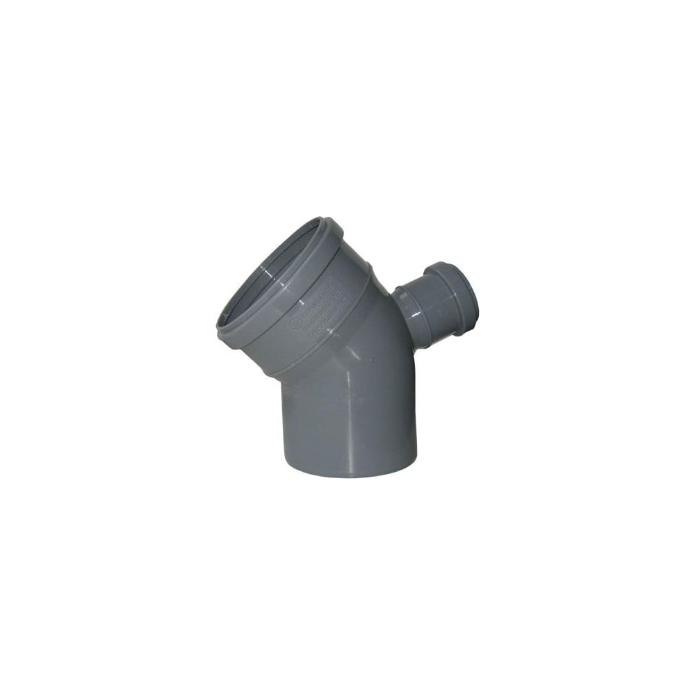 Изображение товара Отвод ПВХ ViEiR Ф110x45 с выходом Ф50 для внутренней канализации