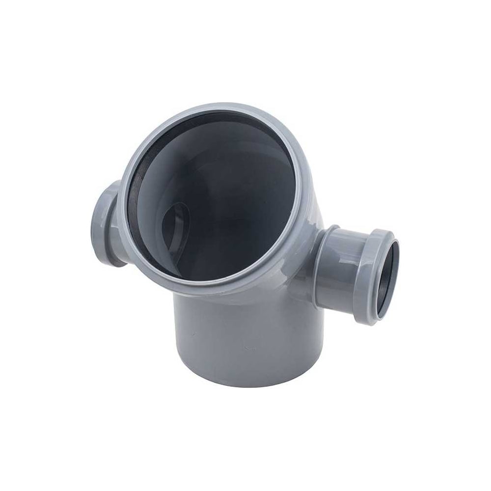 Изображение товара Отвод ПВХ ViEiR Ф110x45 с выходом Ф50 для внутренней канализации