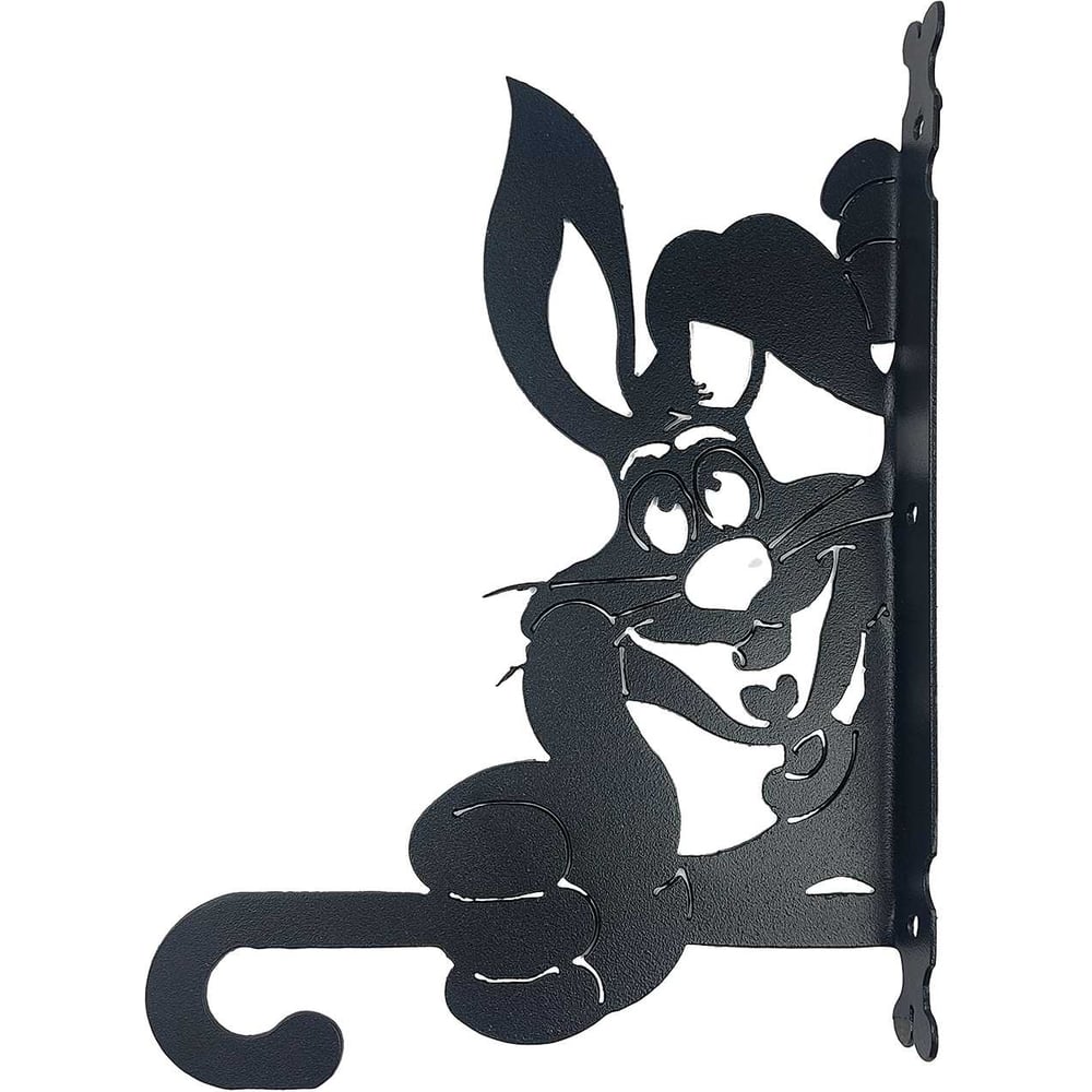 Изображение товара Кронштейн под кашпо №25 металлический, черный, для уличных декоративных элементов